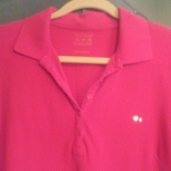 Red A-frame Polo shirt dress - Picture 3 of 4